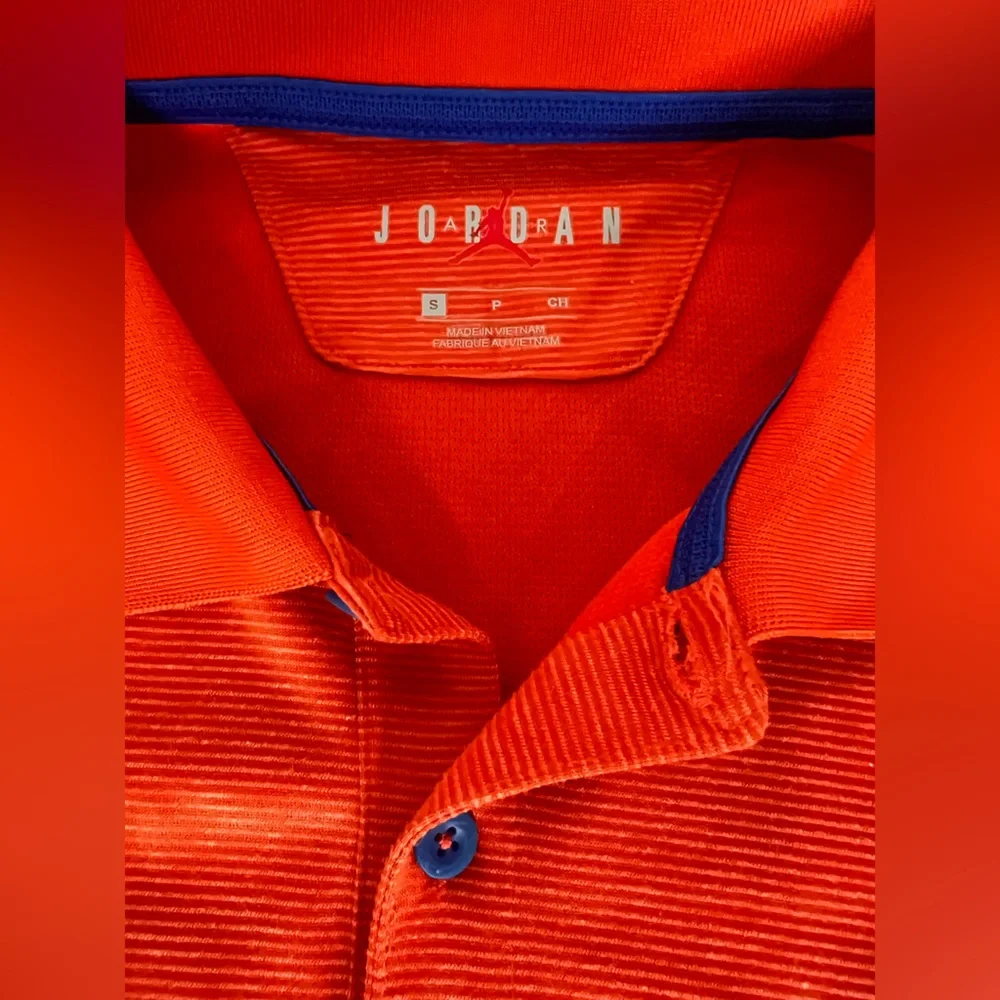 Air Jordan Florida gators orange blue color block on field jumpman polo shirt